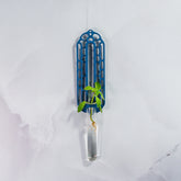 "Front view of BLUE Wall Propagation unit with a plant cutting displayed in the clear tube."